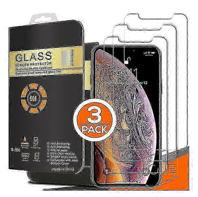 unique 3x Tempered Glass Screen Protector For Iphone 15 14 13 12 11 Pro Max X Xs Xr 8 7