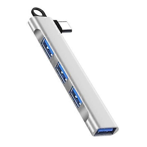 ZRUXE HB-322 Side Plug Wireless Docking Station 4 in 1 Multifunctional Computer Cable Hubs, Port: Type-C 3.0 Silver