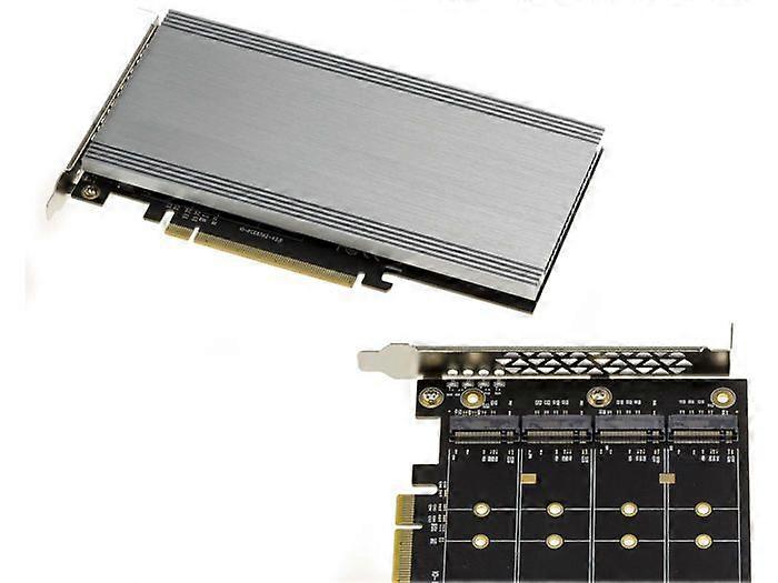 KALEA-INFORMATIQUE PCIe 3.1 16x CONTROLLER-KORT TIL 4 M.2 NVME SSD'er - 4x M.2 NGFF - ASM2824