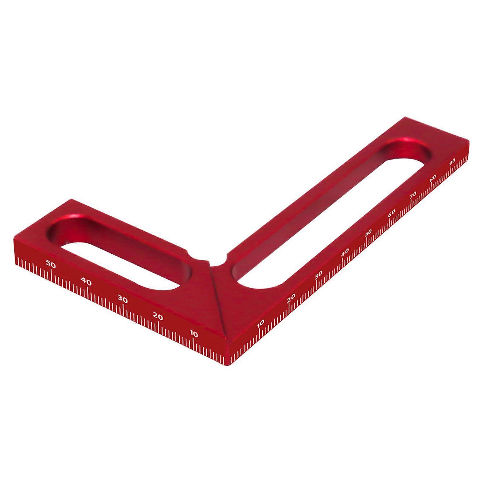 L-shaped Ruler 90 Degree Right Angles Ruler Metal Steel Square Woodworking Ruler Measurement Tool Gauges Multicolor