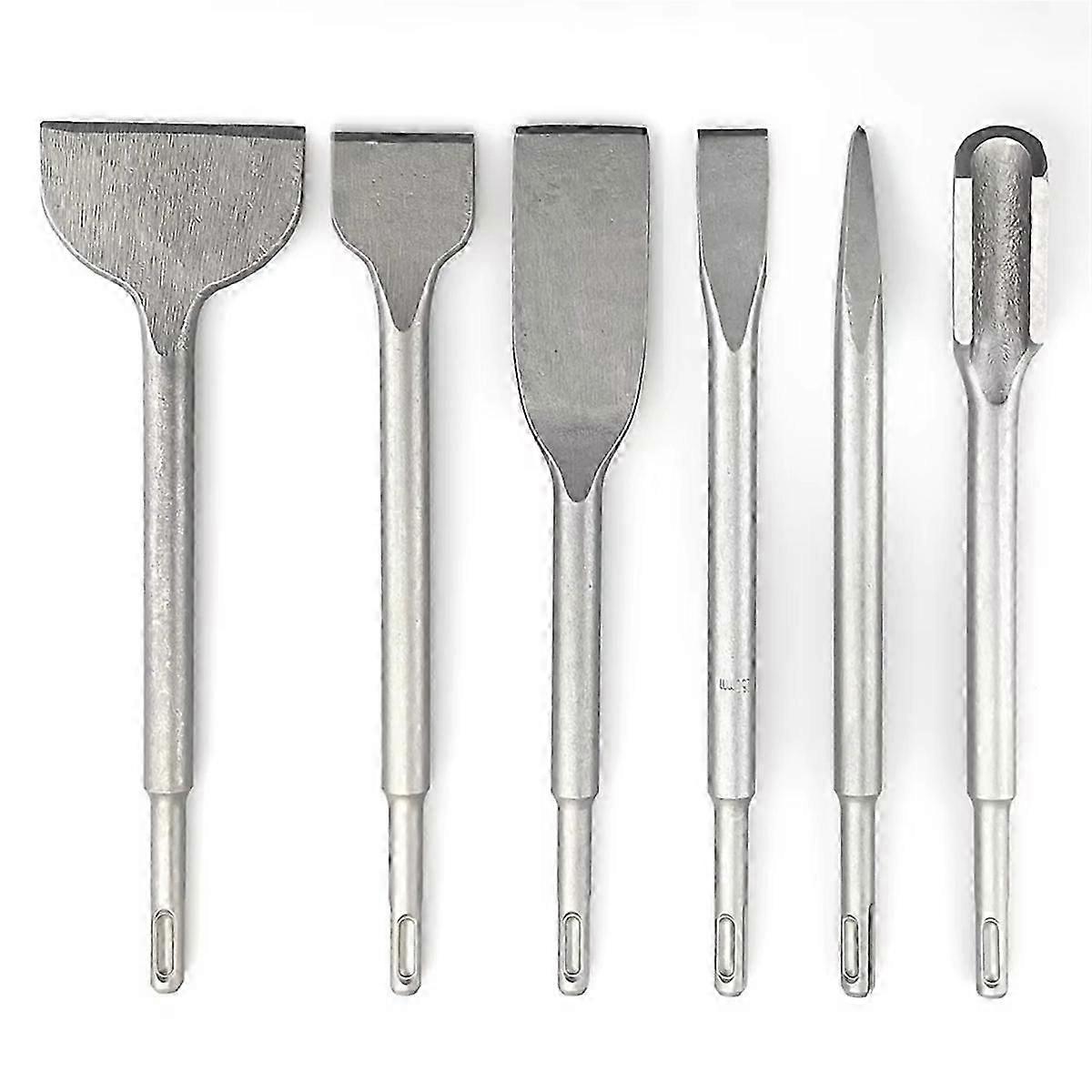 250mm Chisel Set SDS Plus Shank Electric Hammer Drill Bit Point Groove Flat Chisel Masonry Tools for Concrete Brick Wall