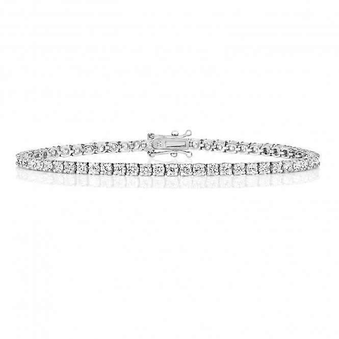 Diamond Jewellery 18ct Gold Tennis Bracelet BDQ704W/GH5