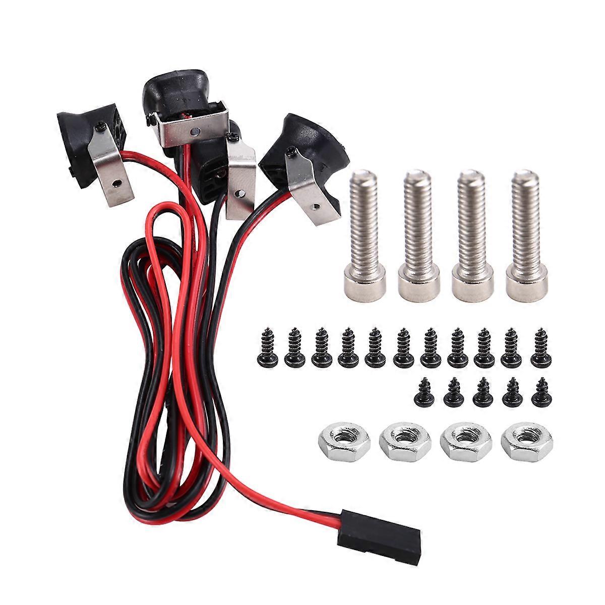 4LED Lights for Axial SCX10 III TRX-4 TRX-6 1/10 RC White Light