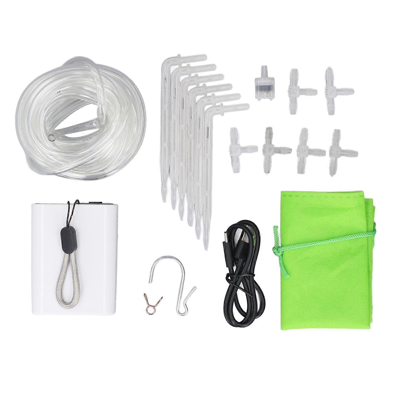 Automatic Watering System Digital Programmable Water Timer Low Noise Automatic Drip Irrigation Kit for 6 Potted Plants