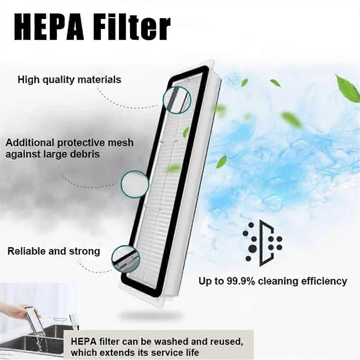 For Robot Vacuum Cleaner Main Side Brush Rag Filter Dust Bag