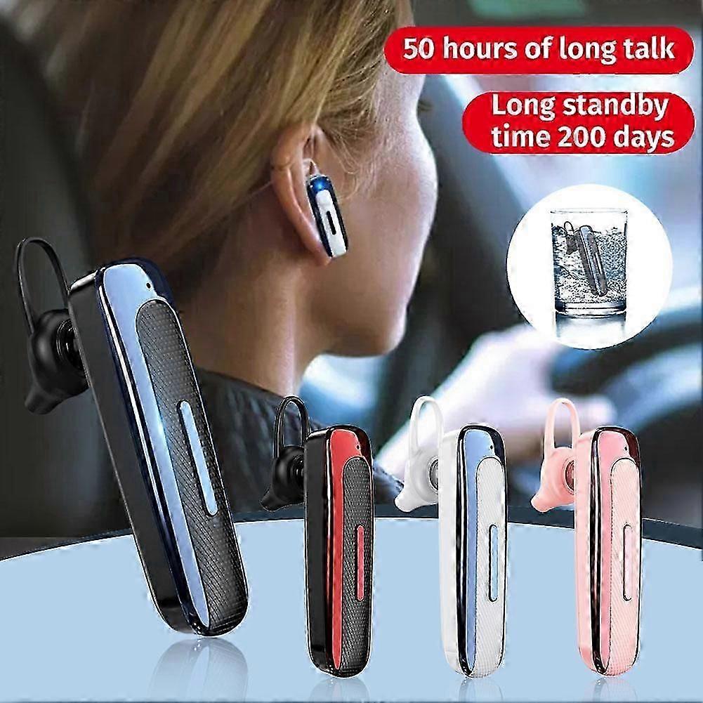 Wireless Bluetooth Earpiece HD Headset Noise Cancelling Trucker Hands-free