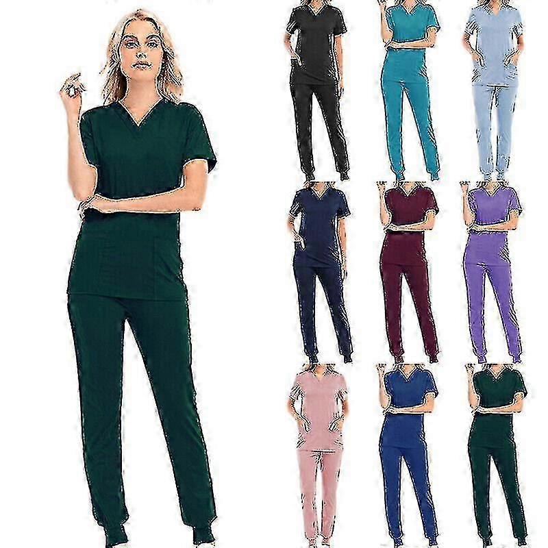 医療従事者のための女性用医療スクラブ - ドクターナース歯科医の作業服