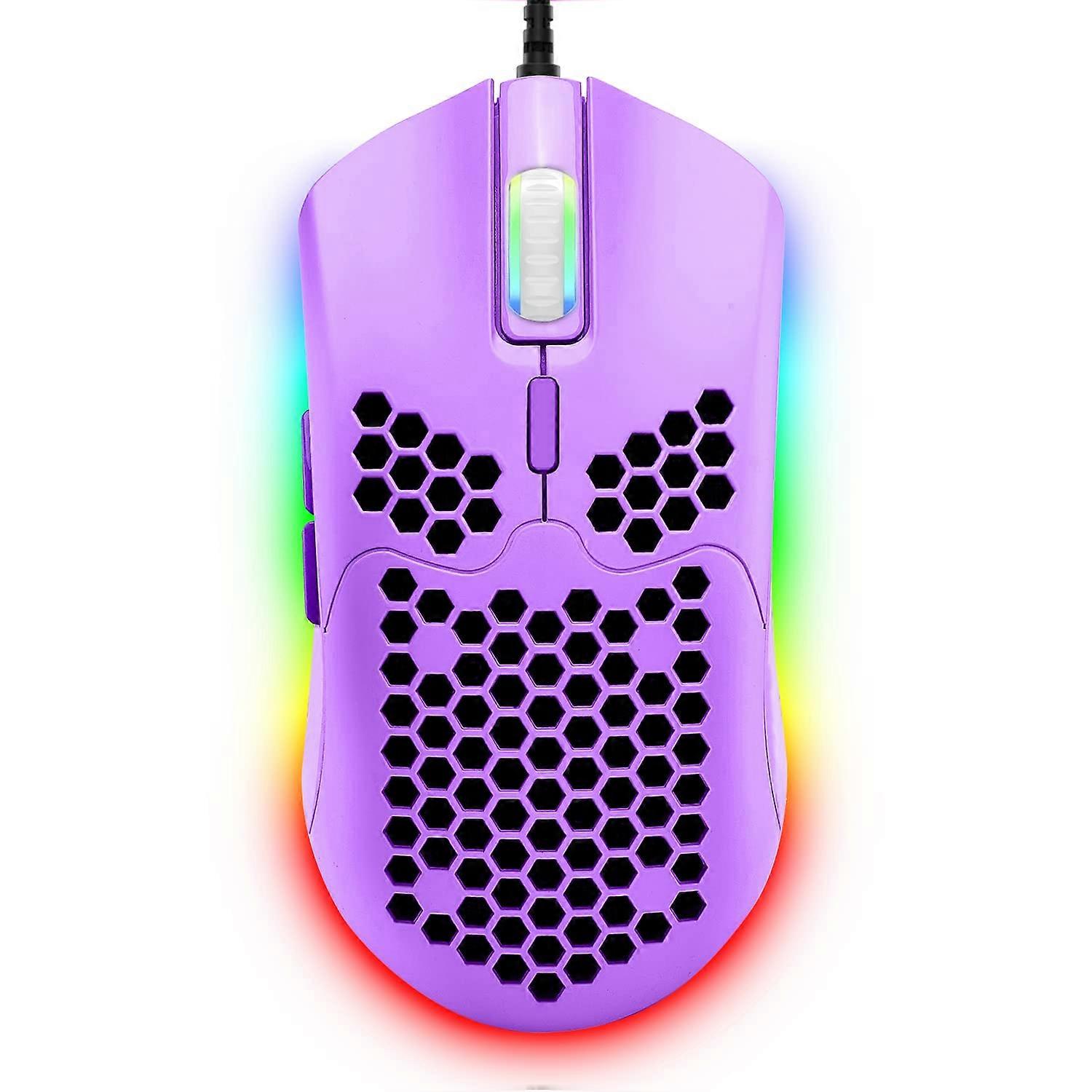 Wired RGB Backlit Programmable Gaming Mouse for PC Gamers