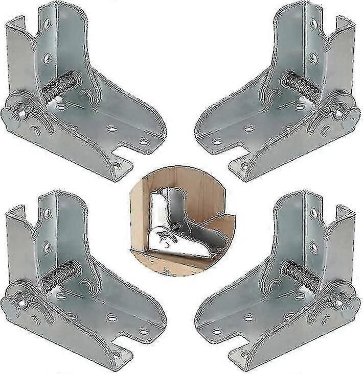 (4 Pieces) Folding Frame, Self-locking Hinge, Folding Table Legs