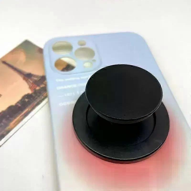 Magnetic Foldable Phone Holder with Secure Expandable Ring for iPhone Mac Samsung Universal Compatible Without Charger