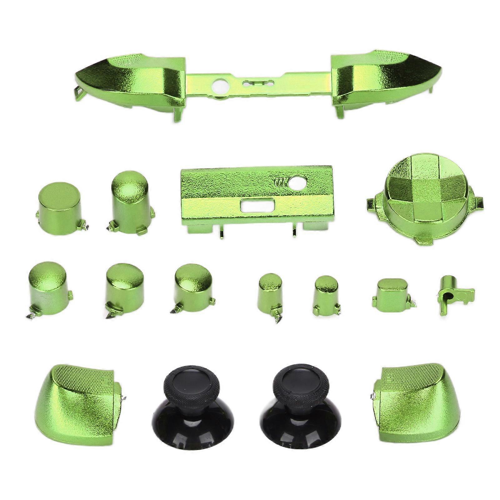 Full Button Set Electroplating Replacement Handles Green for Xbox Series X