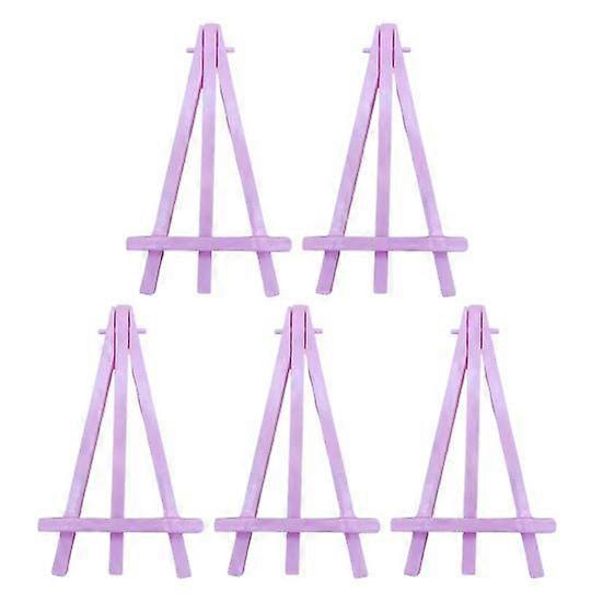 5Pcs Triangle Easel Mini Stand Kids Art Display Small Drawing Easel with Bright Colors 15.5cm