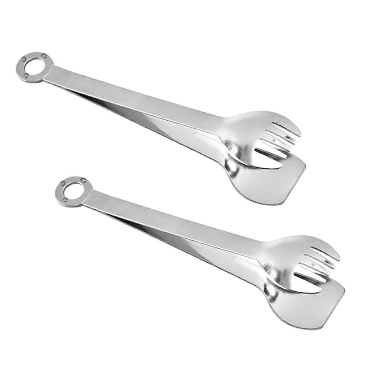 Ice Bucket and Tongs Set Mini Sugar Tongs Flexible Handle for Buffet Barbecue 1.5 Quart Stainless Steel