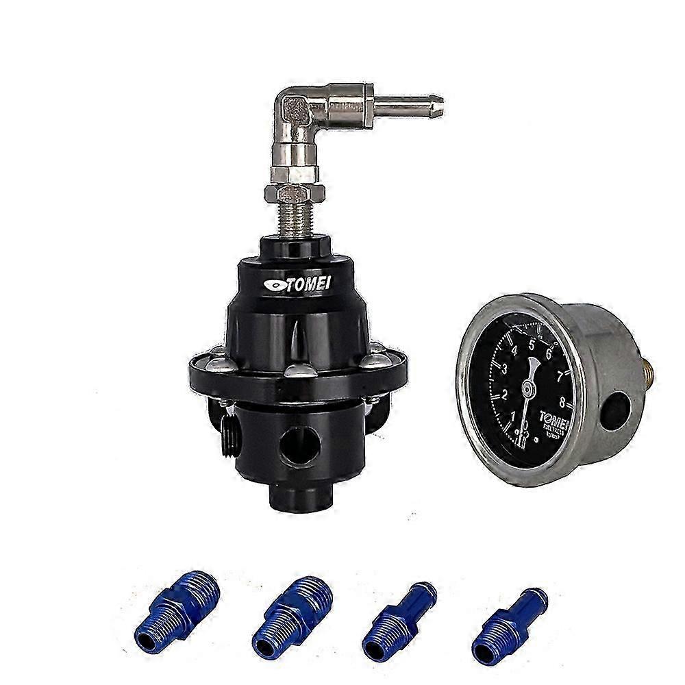 BAOLUN  Universal Car Adjustable Tomei Fuel Pressure Regulator Type-S With Gauge And Instruction