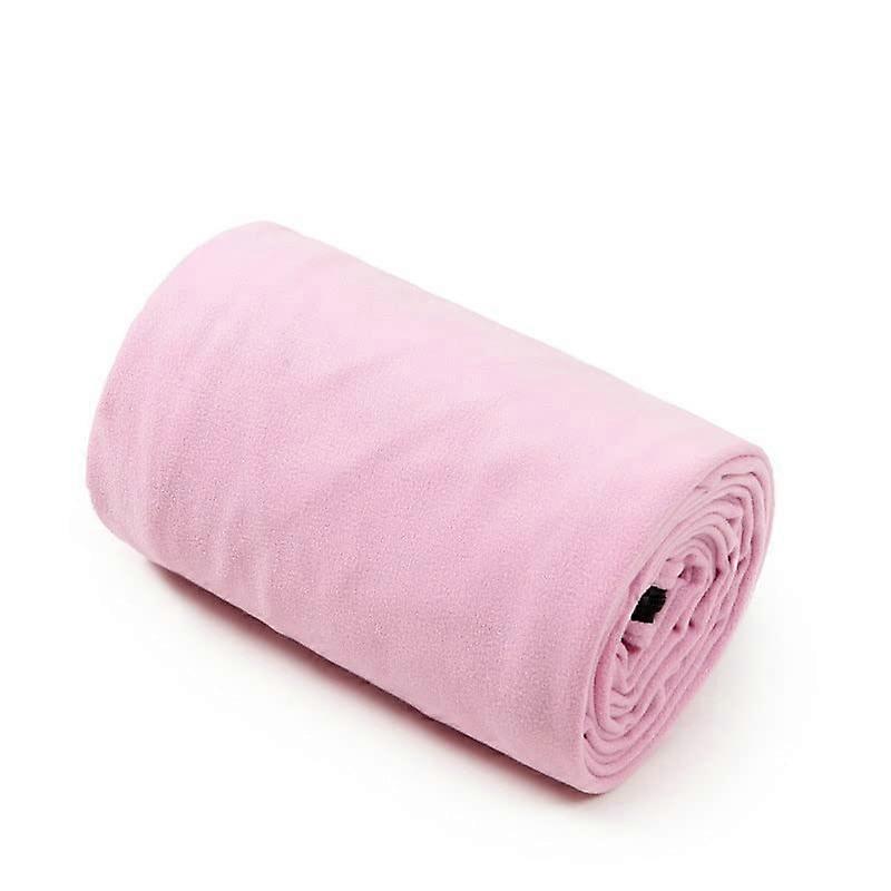 UltraLight Polar Fleece Sleeping Bag Outdoor Camping Tent Bed Warm Travel (Color : Pink)