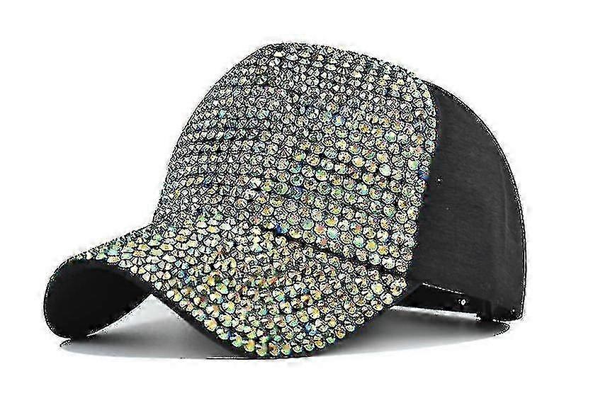 Women's Diamond Design Baseball Cap Adjustable Bling Hat