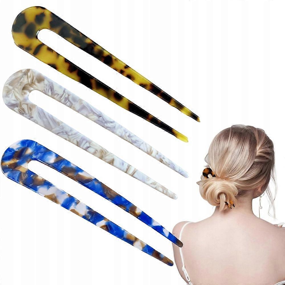 3x vidličky do vlasů ve tvaru písmene U Drdol