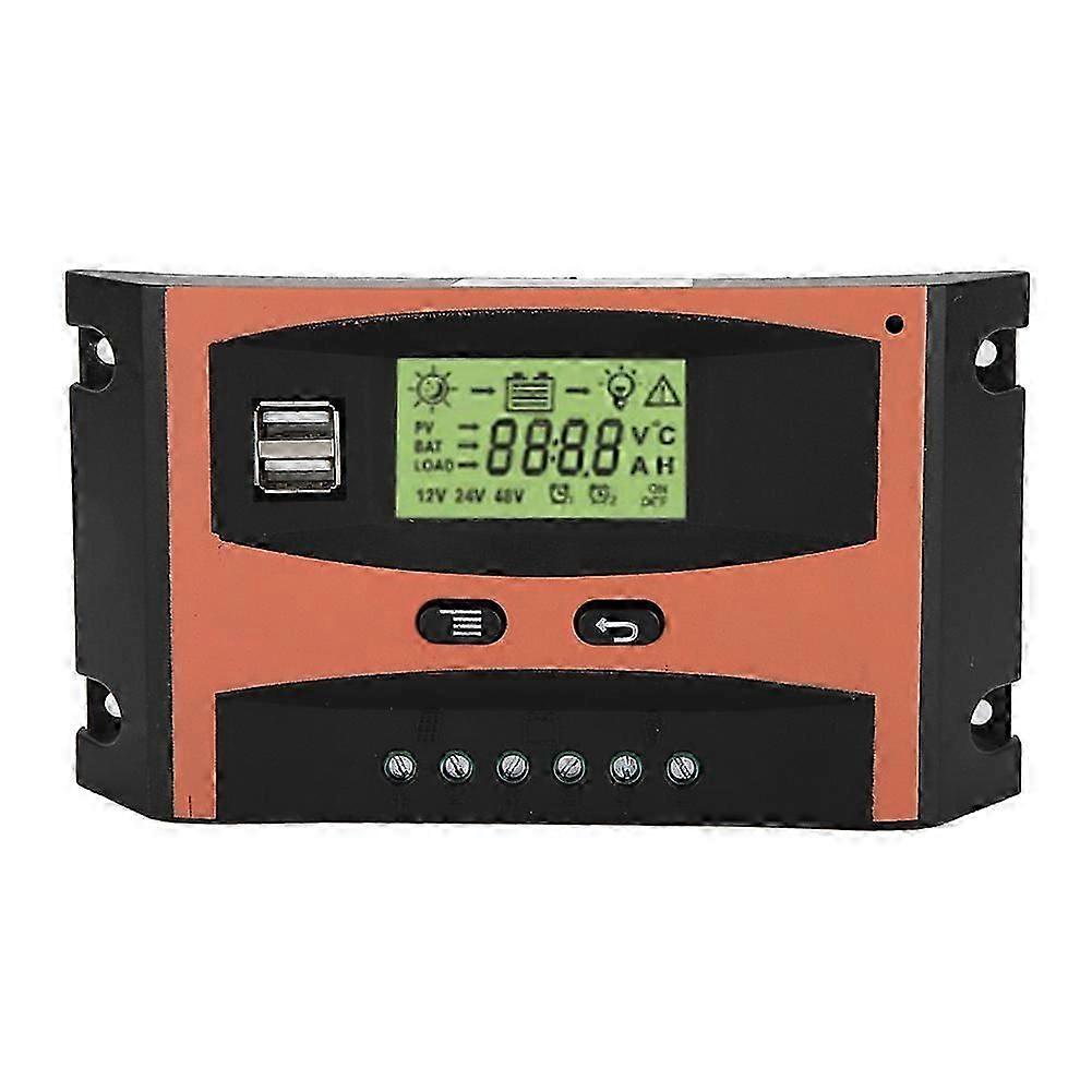 12V/24V MPPT Solar Panel Regulator LCD Screen Auto Battery Controller 40A