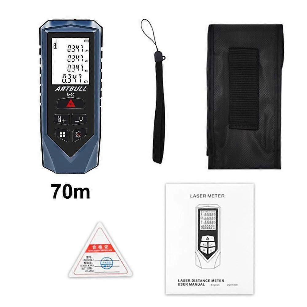 Digital Laser Tape Measure 70M Laser Rangefinder Accurate Distance Meter Construction Roulette Range Finder Laser Distance Meter