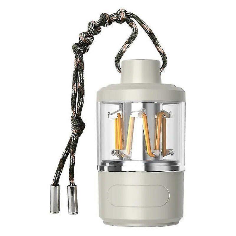 Multifunctional Portable Camping Lamp Dimming Tungsten Light Type-C Rechargeable Outdoor Emergency Tent Lantern Flashlight