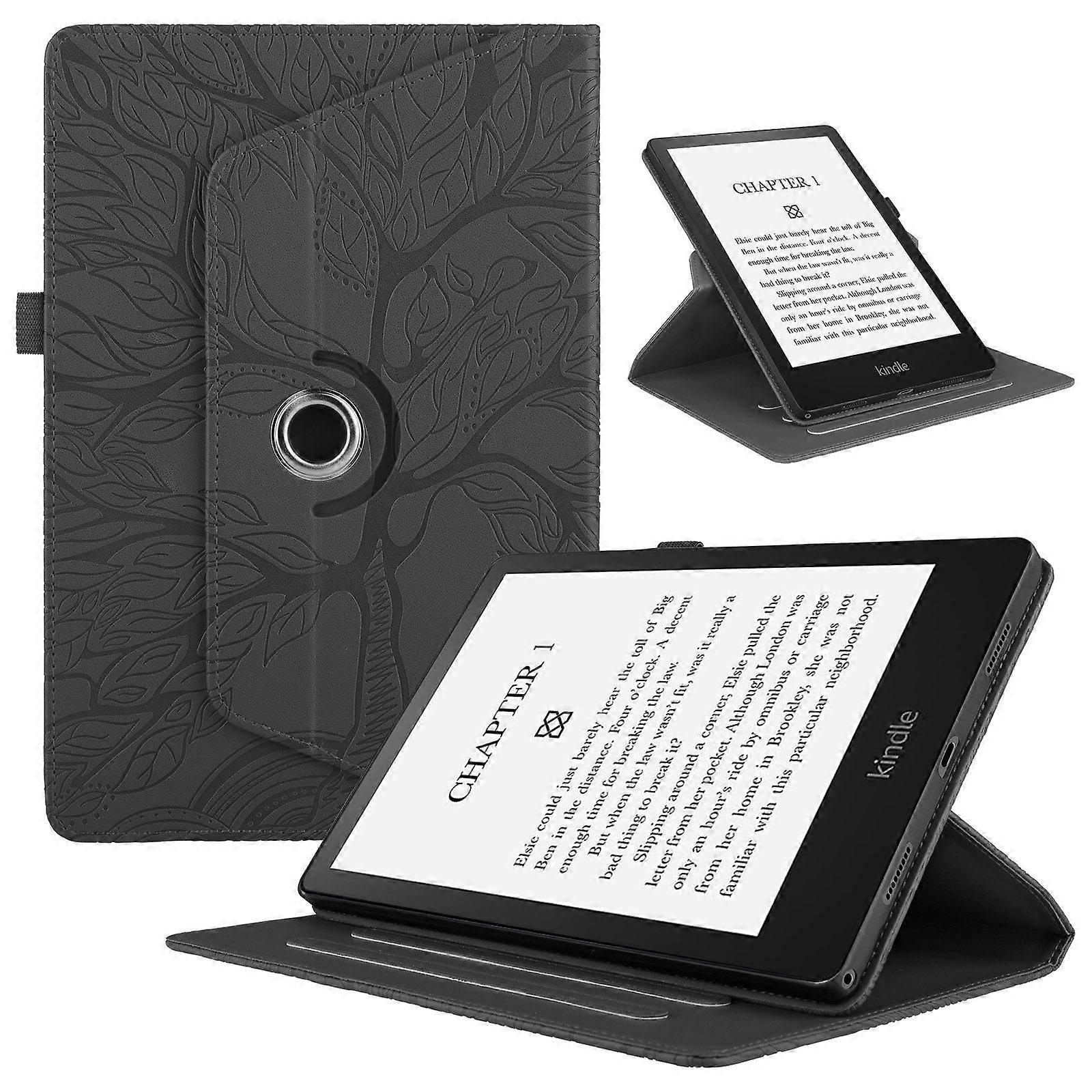 Flip Case for Kindle Paperwhite 7th Generation 360 Rotatable Shockproof Tablet Case with Vertical Bracket