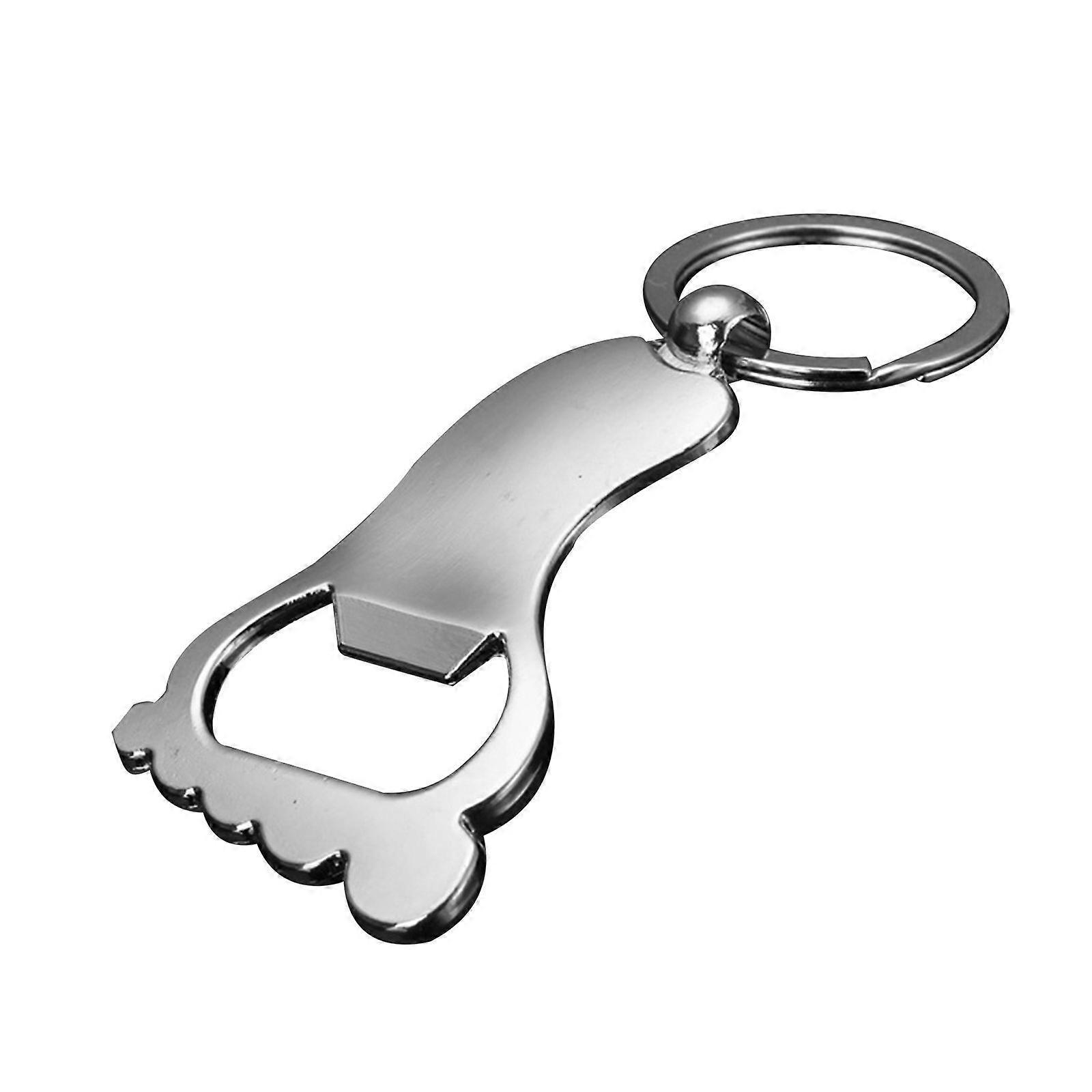 Bottle Keyring with Beer Opener, Zinc Alloy Home Beer Bottle Opener Tool