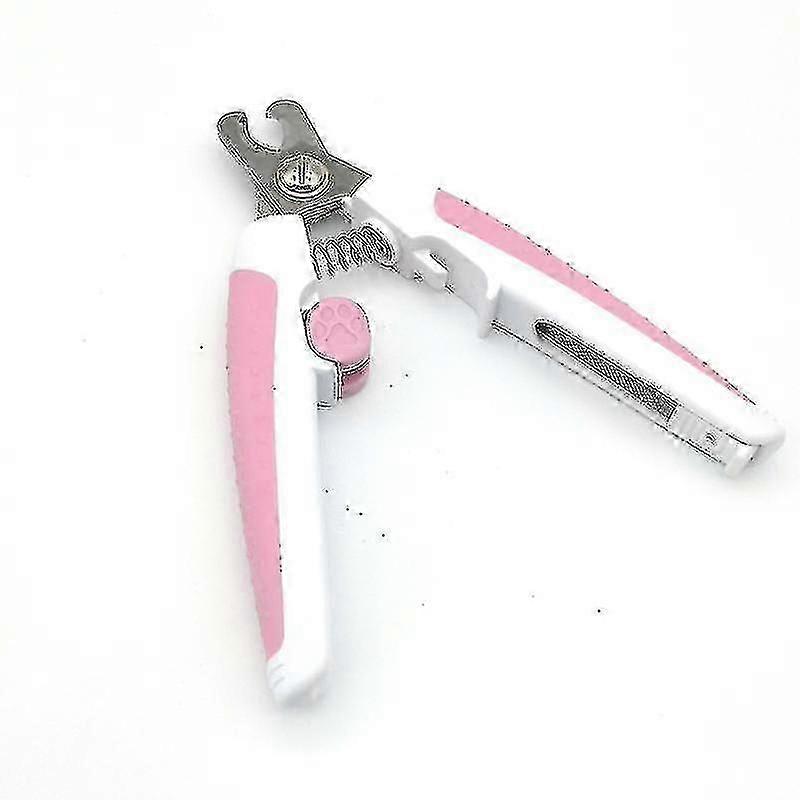 Safety Nail Clippers For Dogs And Cats Stainless Steel Blade, With Safety Lock And Nail File, Fits Large And Small Pet (1 Piece, Pin