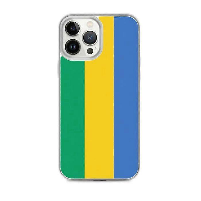 iPhone Case - Gabon Flag - iPhone 13 Pro Max - Flexible - Multicolor - Vertical