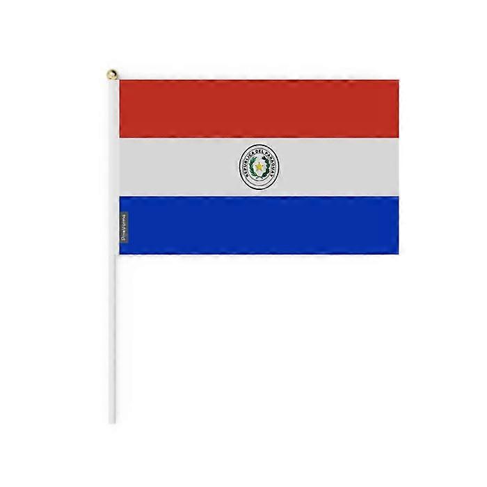 Flag - Mini Flag Paraguay - 30 x 45 cm - Durable Polyester - Lightweight - Double-sided Print