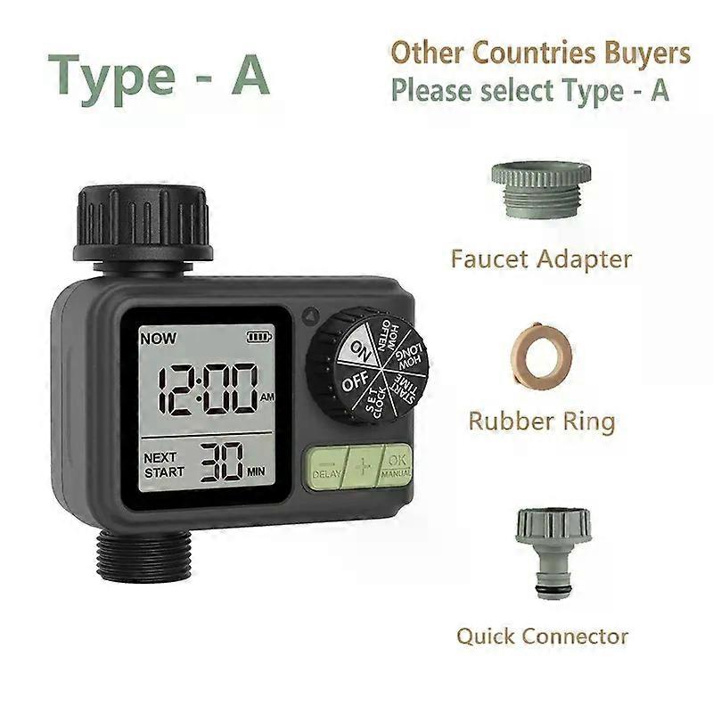 Water Timer Garden Irrigation Controller Digital Intelligence Watering System Waterproof No Water Pressure Required Timing
