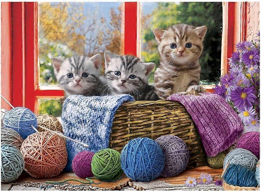 Knittin' Kittens 1000 bitars pussel