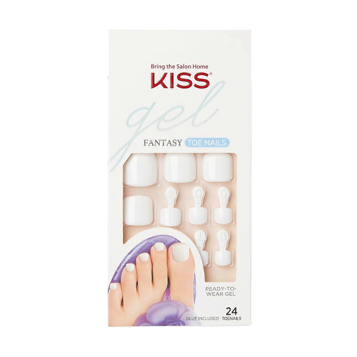 Kiss Products Gel Fantasy Toe Fake Nails - This Is Classic - 27ct