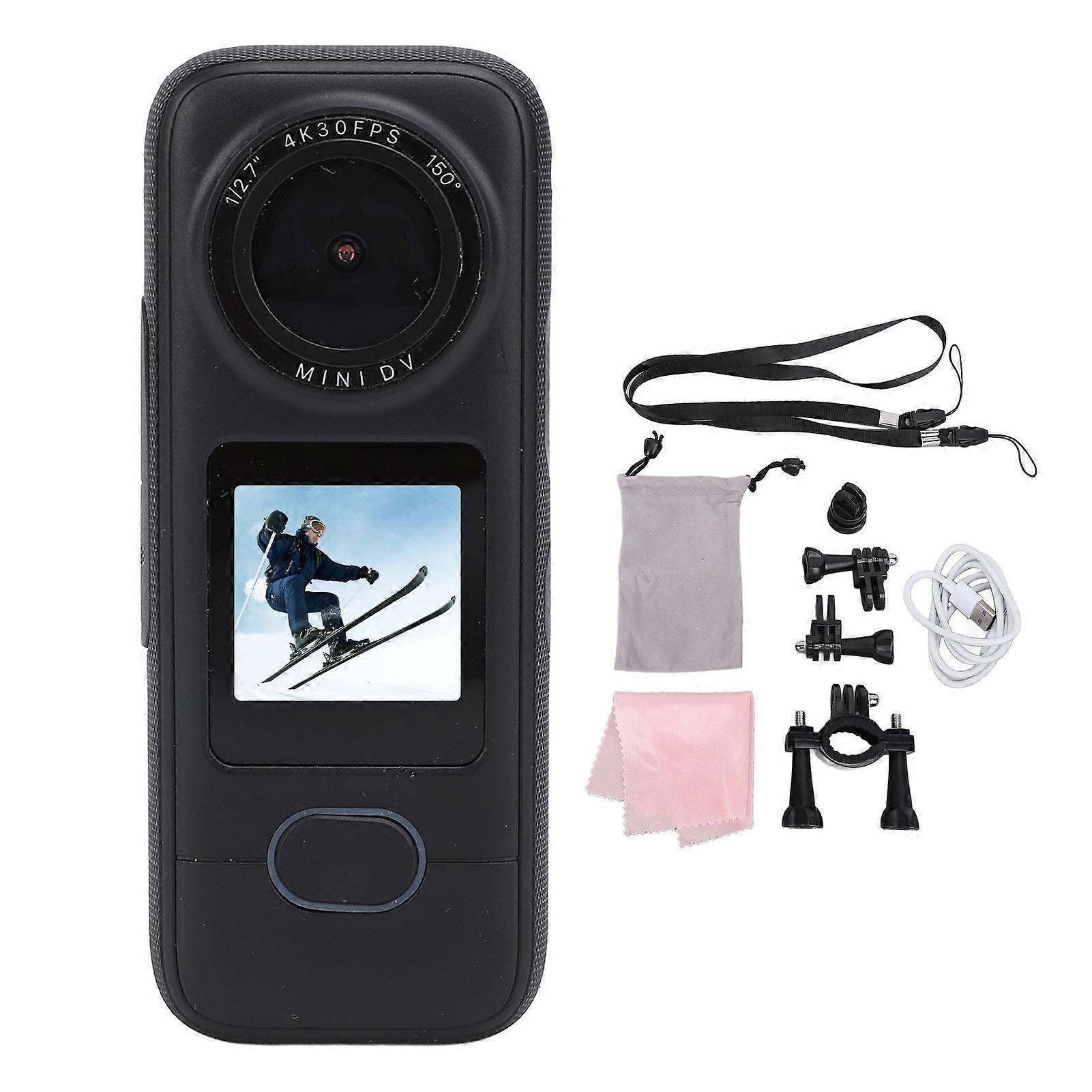 4K 1080P Body Worn Camera with Night Vision, 20MP Wide Angle, IPS Touch Screen, Wireless