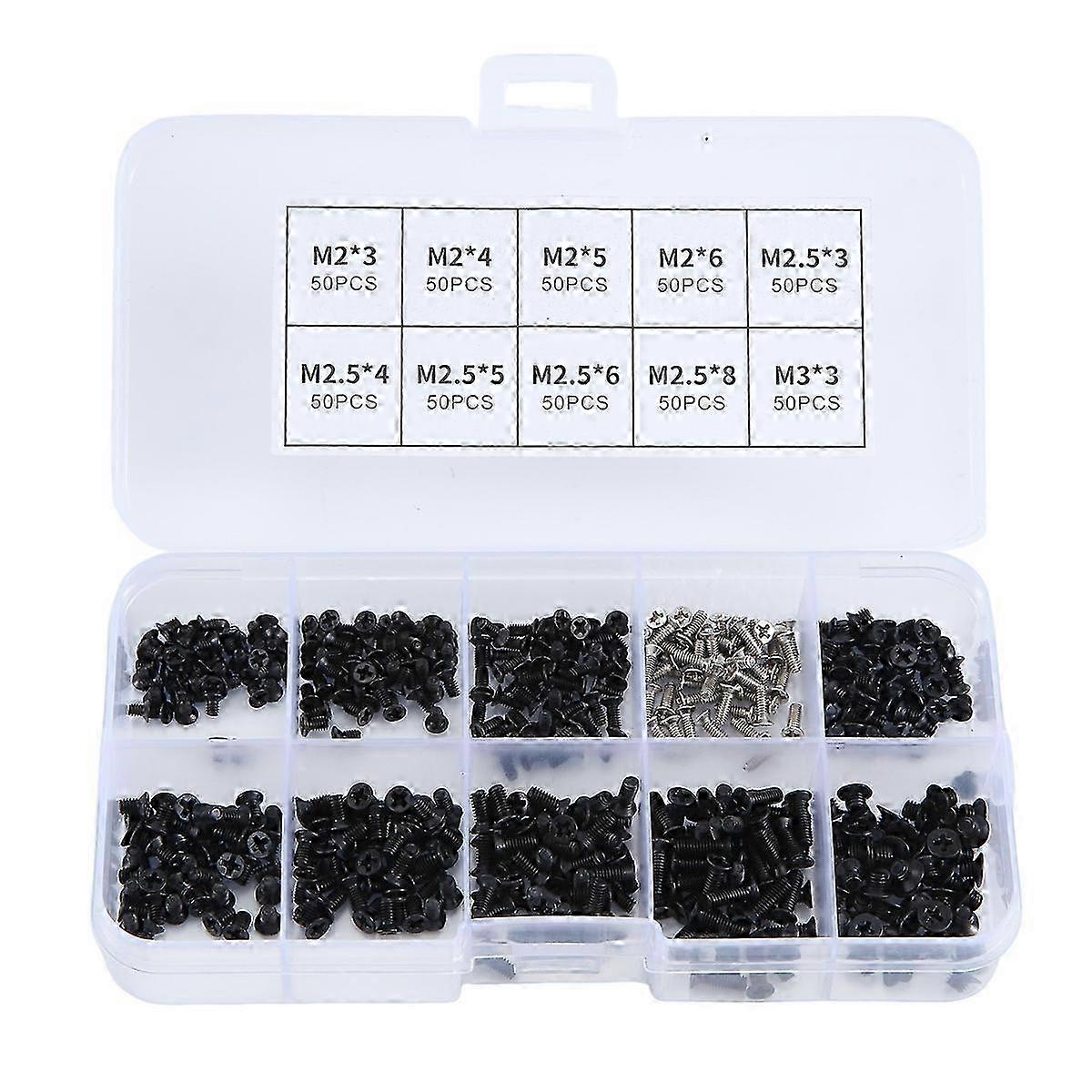 Laptop Screws Kit with M2, M2.5, M3 Sizes Compatible with IBM, Mac, HP Models