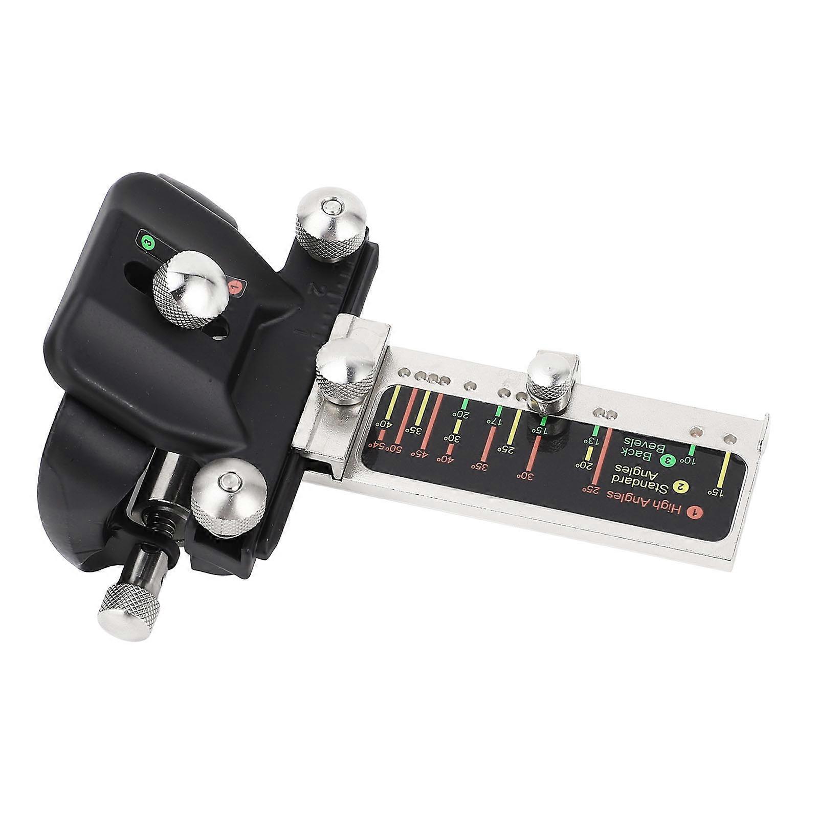 Fixed Angle Honing Guide Adjustable Angle Precise Sharpening Jig with Scale Plate for Chisels and Planes 