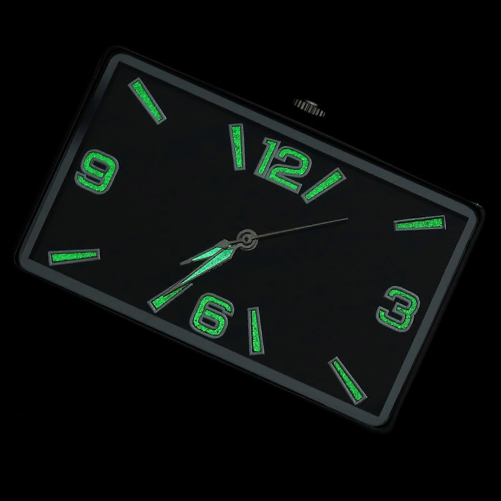 Square Analog Car Dashboard Clock with Adhesive Design for Easy Installation – Versatile for Vehicle Interiors and Home Decor