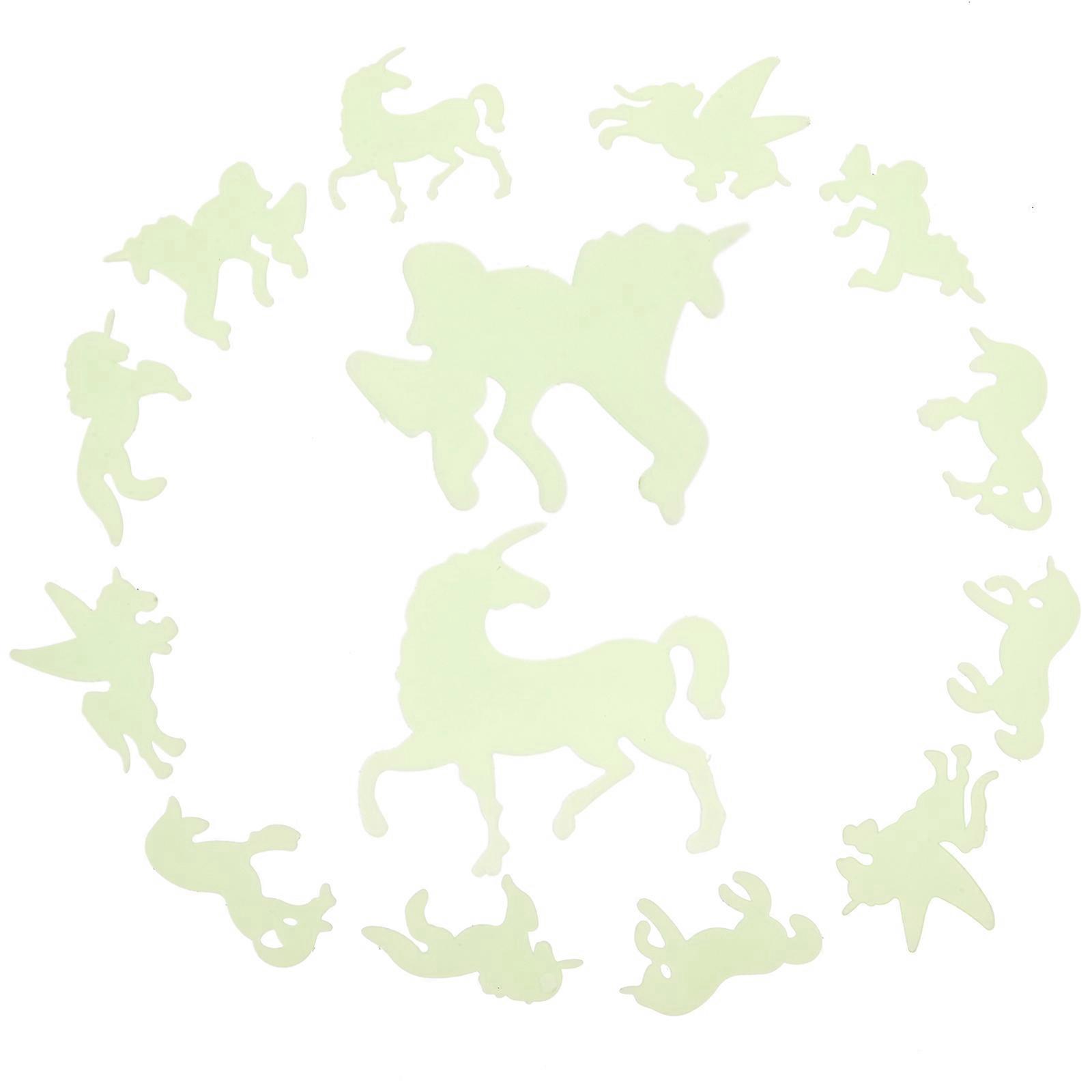 Cartoon Wall Sticker Horse Shape Kindergarten Decorative 2.36X1.77X0.08in 2 Sets