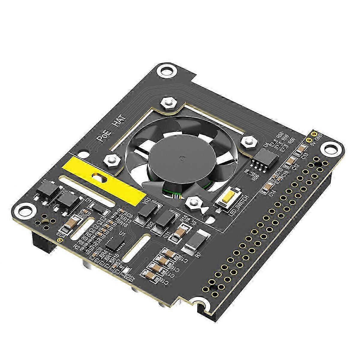 PoE HAT for Raspberry Pi 5 with Cooling Fan/Computer Module 5, SZRH A-V