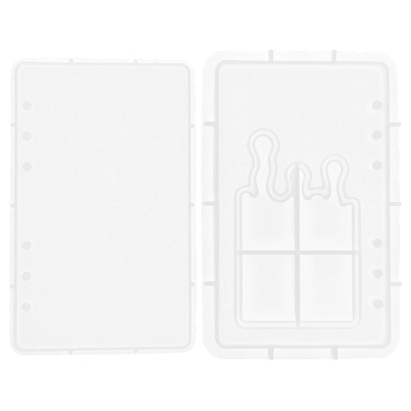 Silicone Binder Notebook Cover Mold Reusable Educational Activities Rectangle 1Set