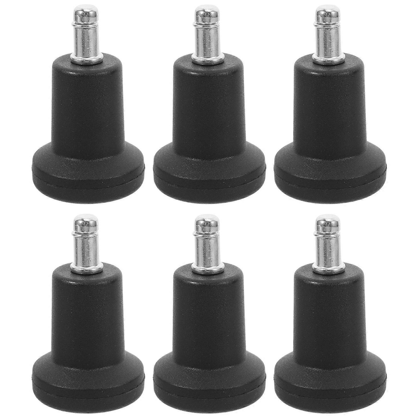 Desk Chair Wheels Swivel Casters for Office Desk Chair with Circlip Design for Carpet 6Pcs