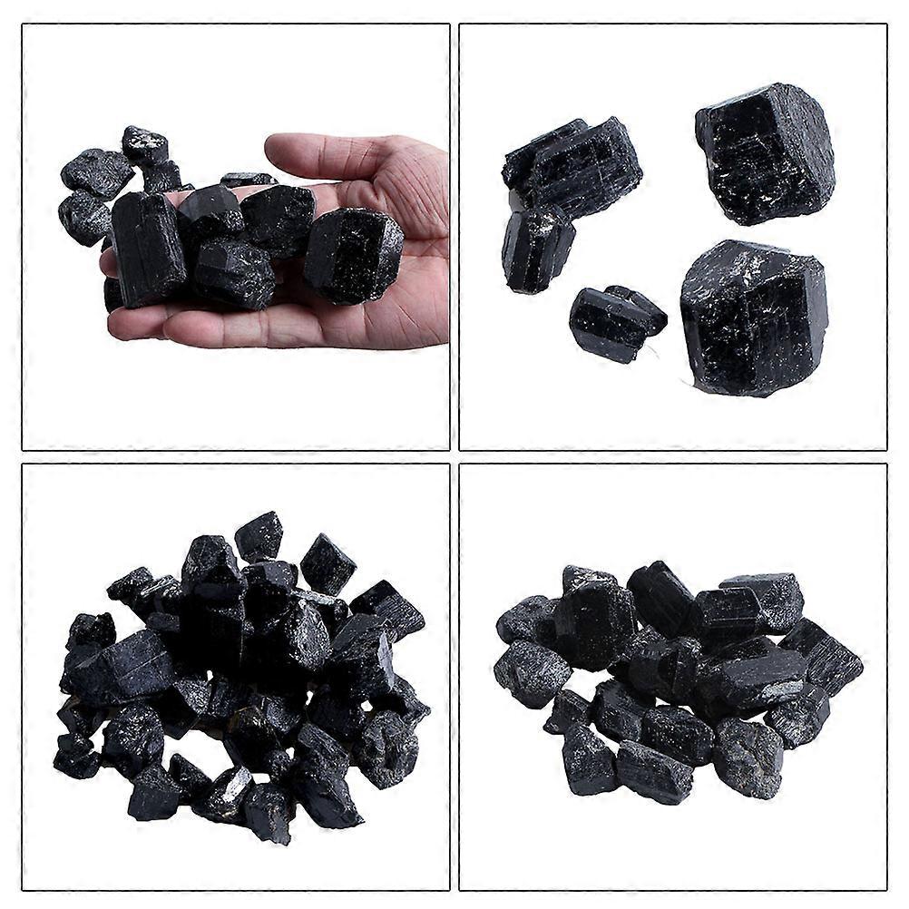 Natural Crystal Mineral Tourmaline Crystal Stone Textiles Coatings 2x2x2cm Release Anion Under External Forces 100g