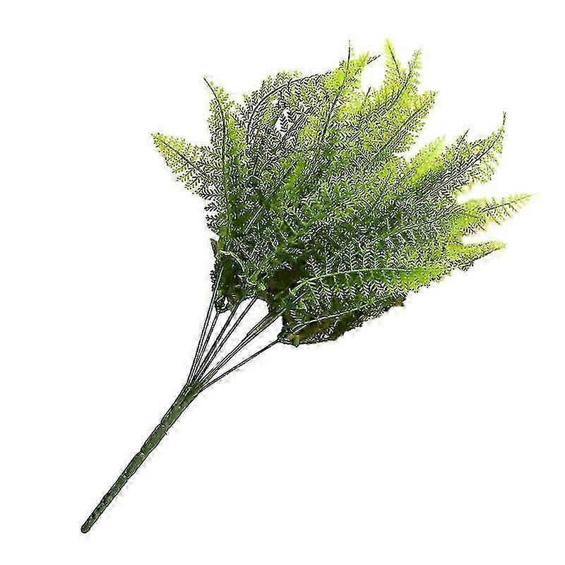Artificial Plant Non-fading Artificial Greenery Realistic Plastic Ferns Green Leaves Fake Plant for YGWL