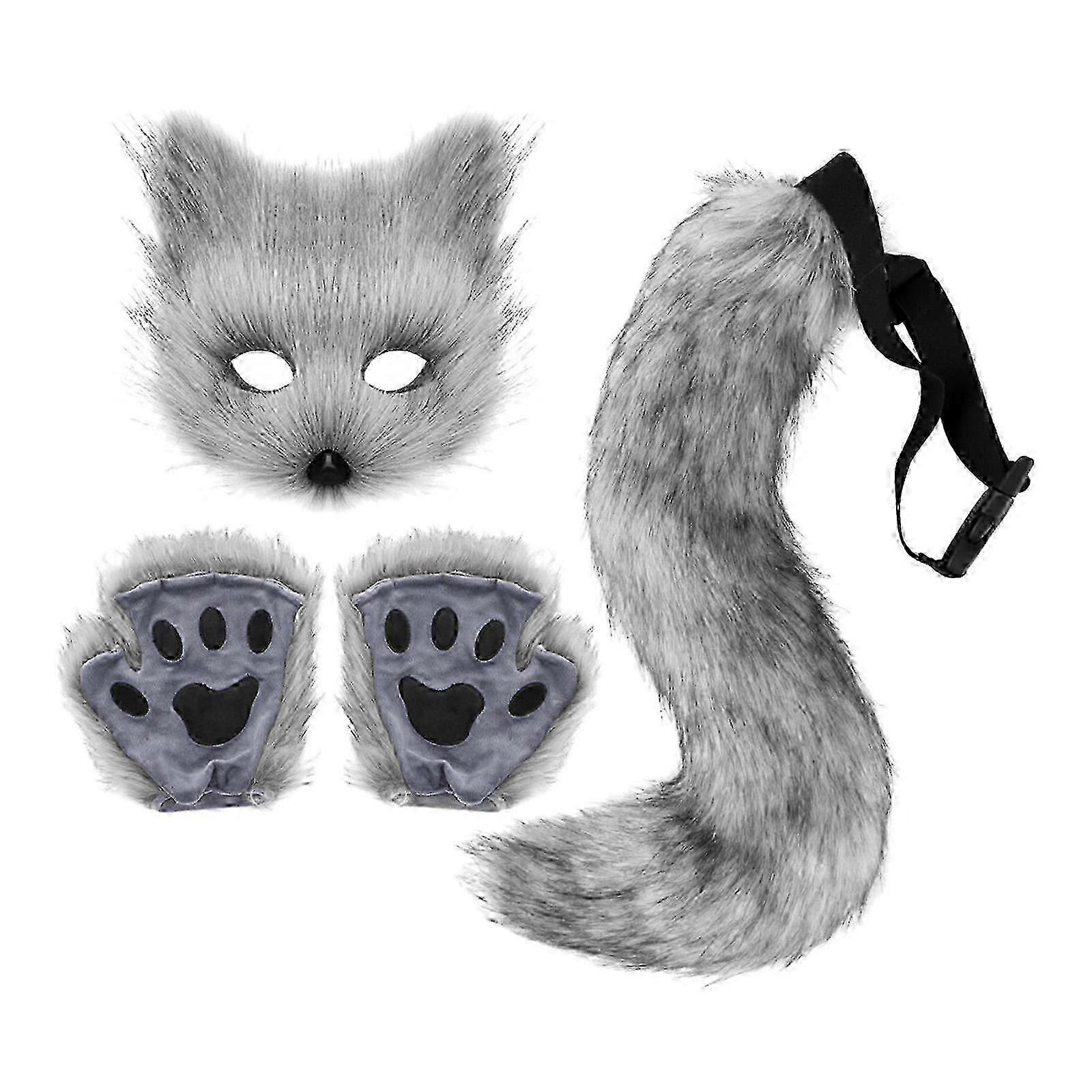 Cosplay Costume Set Halloween Cloth Decoration for Cosplay Birthday Festival White