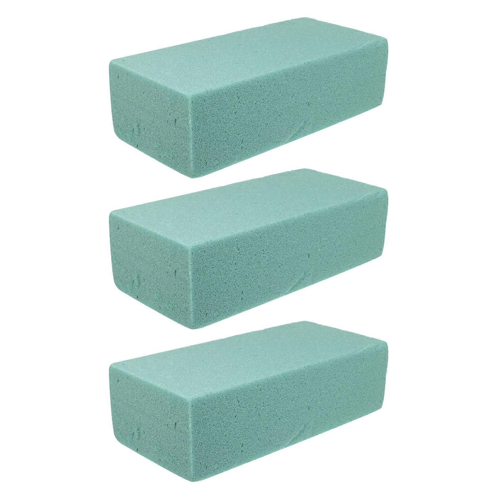 High Absorbent Sponge Flower Arrangement Material for Home Use Green 22.5X10.5X7cm 3Pcs