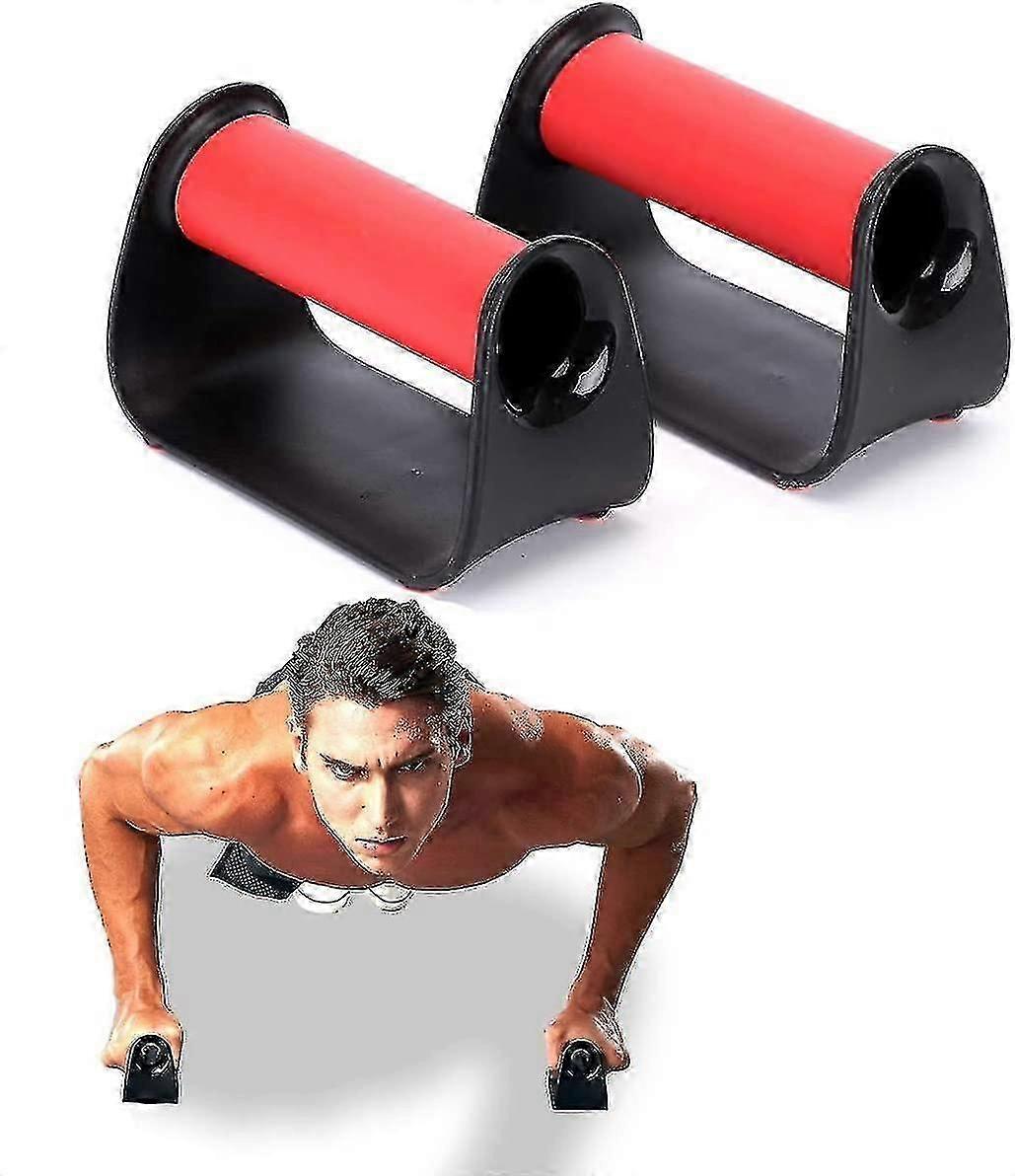 Skyv opp bar push up bar stativ pushup overkropp, armer, bryst og rygg trening rød