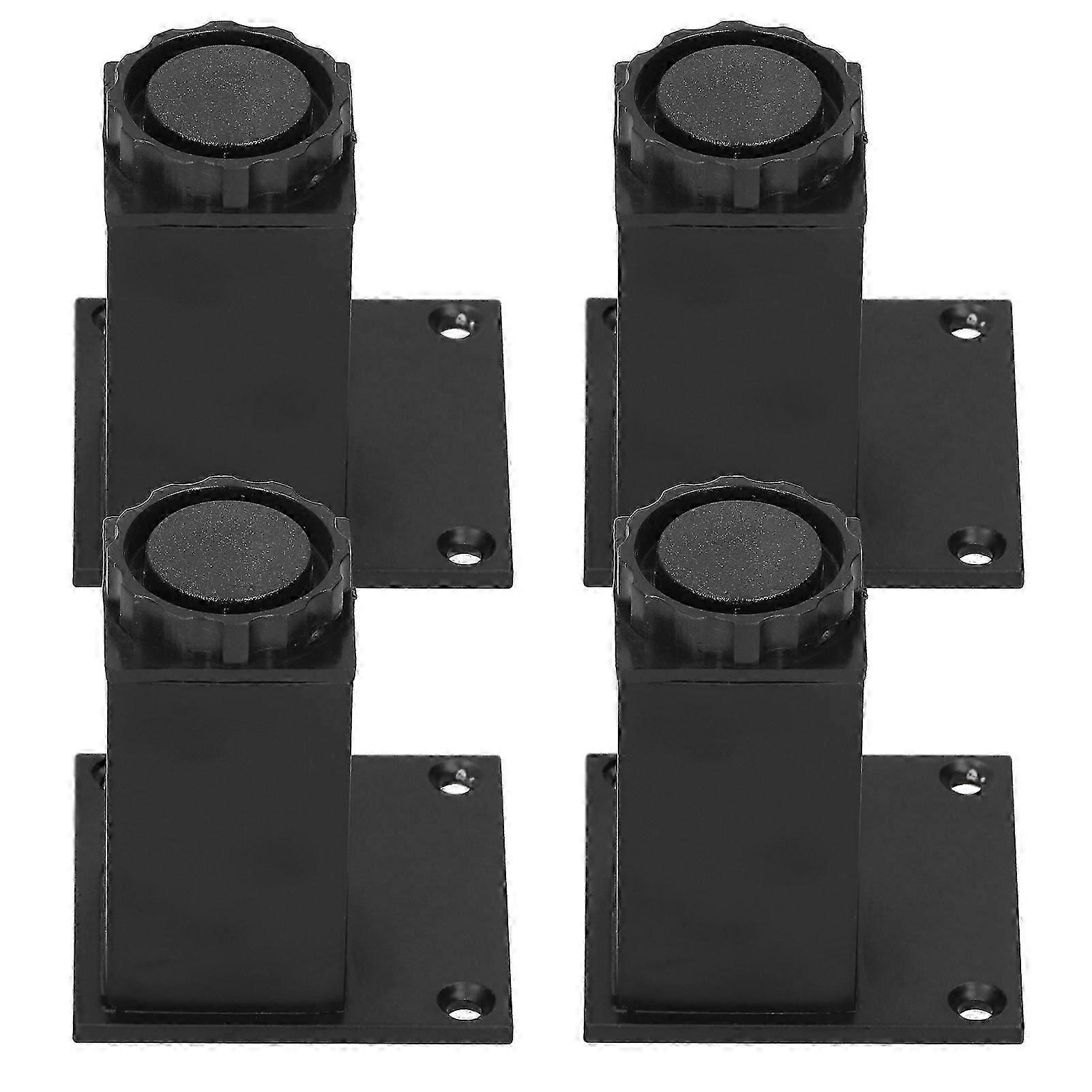 4 Adet / Takım Mobilya Ayağı Ayarlanabilir Yükseklik Kanepe Dolabı için Alüminyum Alaşımlı Kare Desteği80mm