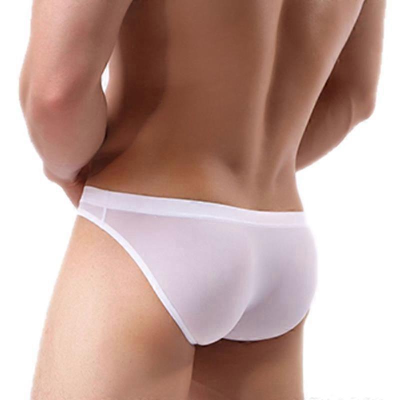Mens Underpants Ice Silk Seamless Briefs Underwear Breathable Bulge Panty