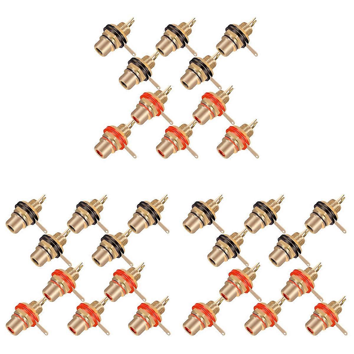 10Pcs/Lot Connector Gold Plated Female Jack Socket Solder