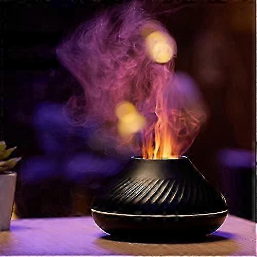 Flame Aroma Essential Oil Diffuser Humidifier 7 Flame Colors (Compatible with Certain Brands)
