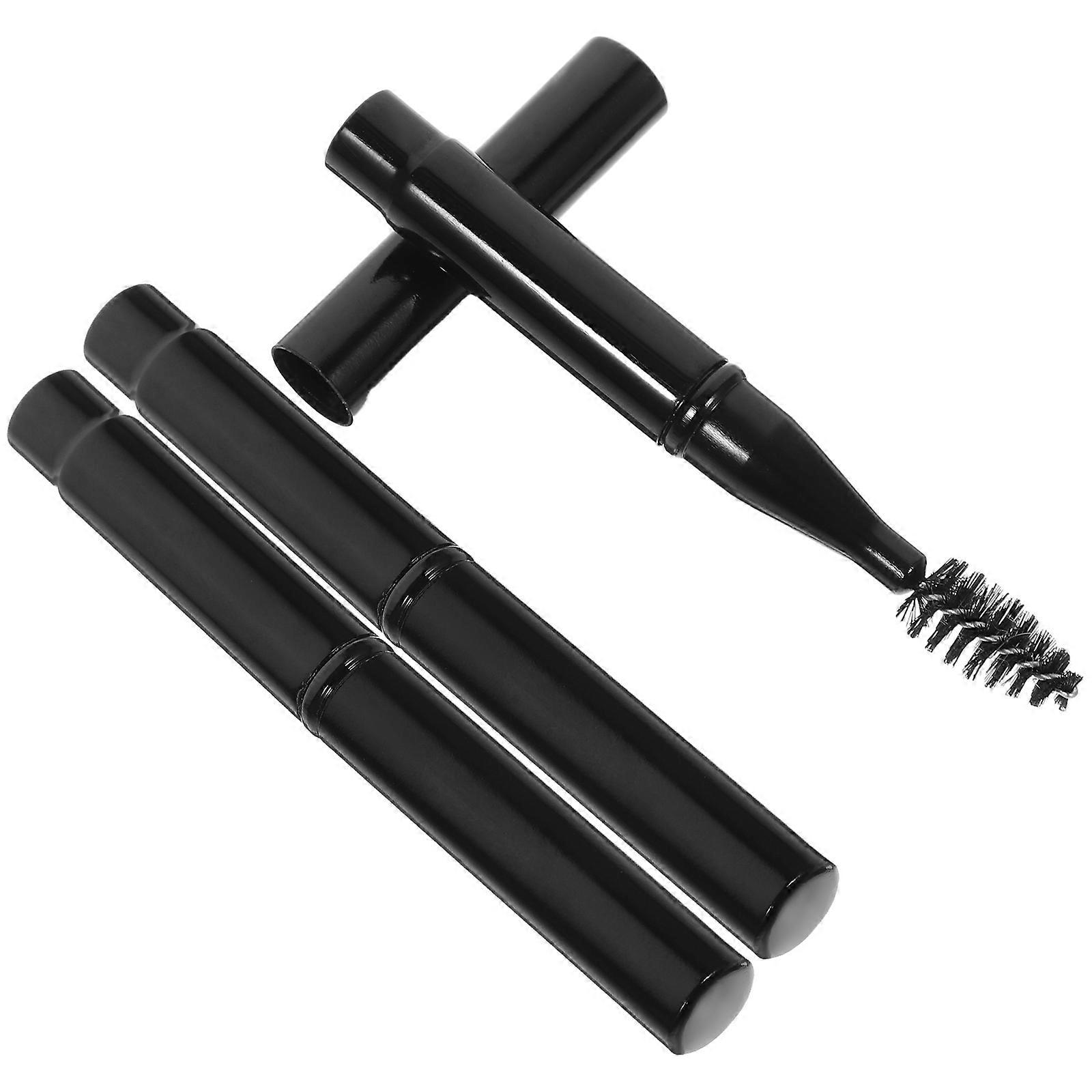 3pcs Mini Eyebrow Mascara Wands with Cap – Compact Eyelash Brush Applicator for Eyebrow Shaping and Grooming, Soft Bristles, Portable Makeup Tool